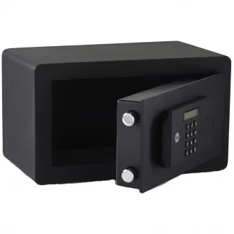 Seif electronic cu cifru Yale YSEB/200, 200x350x200 mm, metal, Negru