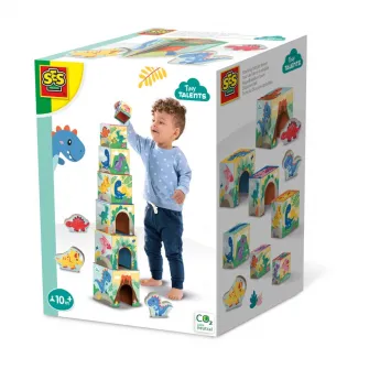 Set stivuibil SES Creative - Turn cu dinozauri