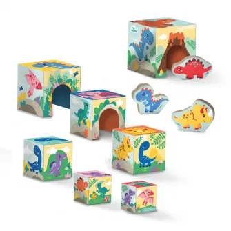 Set stivuibil SES Creative - Turn cu dinozauri