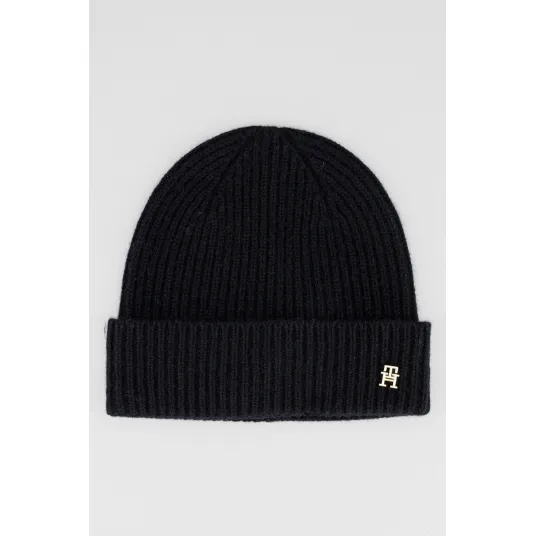 Tommy Hilfiger, Caciula striata de casmir, Negru