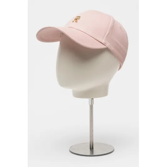 Tommy Hilfiger, Sapca de bumbac organic Elevated Chic, Roz deschis