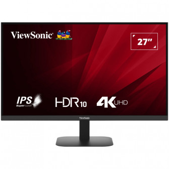 Monitor LED IPS ViewSonic VA2708-4K-HD 27'', 4K UHD (3840x2160), 60Hz, 4ms, 2x HDMI, DisplayPort, negru