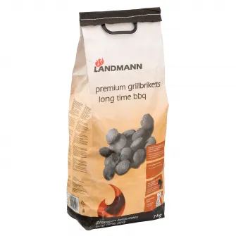 Brichete Landmann, 7 kg, premium, lemn de esenta tare, temperatura ridicata, certificat FSC