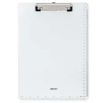 Clipboard Deli, simplu, metal, cu rigla