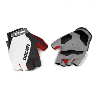 Manusi Ducati Urban, captusite cu gel, elastice, Alb