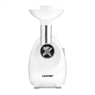Masina de tocat carne Zelmer ZMM4045B, 1900 W, 1,7 kg capacitate de tocare pe minut, functionare silentioasa, 2 discuri din otel inoxidabil, capat pentru razuire cu set de 3 accesorii, accesoriu pentru preparare carnati