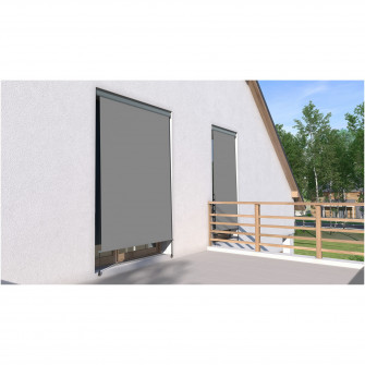 Parasolar terasa Kring Helios, 140x250 cm, culoare gri
