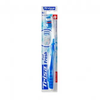 Periuta de dinti manuala Trisa Cool & Fresh Medium 612456 Albastru