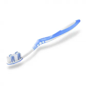 Periuta de dinti manuala Trisa Flexible White Medium 682217 Albastru