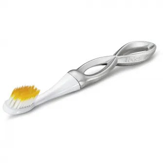 Periuta de dinti manuala ecologica Trisa Forever Soft (cap interschimbabil si maner din aluminiu) 684490 Gri