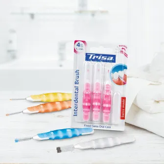 Periute de dinti manuale interdentare Trisa Interdental Brush 667161 ISO 3 1,1mm Albastru