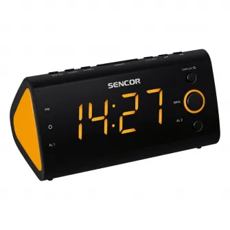 Radio ceas cu alarma, Sencor, FM, Negru/Porticaliu