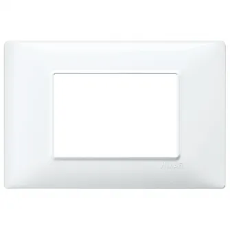 Rama decorativa Vimar Plana 14653.01, 3M plastic, Alb