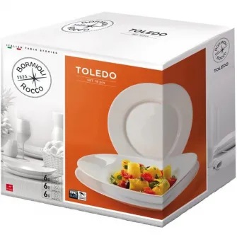 Serviciu de masa Bormioli Toledo, 18 piese, opal