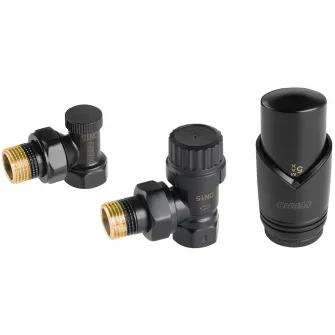 Set robineti radiator coltari Ferro 1/2