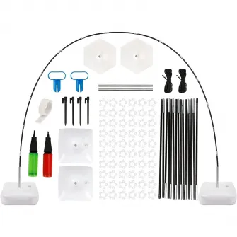 Suport baloane arcuit, cu baza, reglabil cu 9 ft inaltime si 10 ft latime pentru evenimente