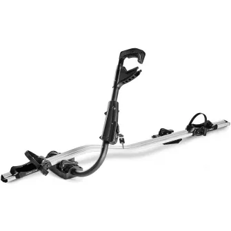 Suport biciclete Green Valley Fast Ride, prindere pe bare transversale, sarcina maxima 20Kg ,argintiu