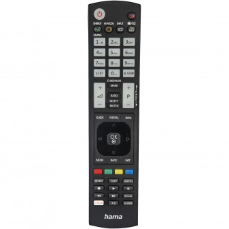 Telecomanda TV Hama Universala pentru TV LG, Butoane iluminate, Negru