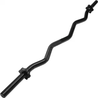 Bara SZ neagra de 120 cm cu piulite de fixare, Gorilla Sports