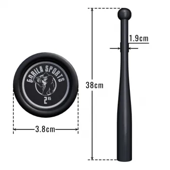 Bata cu greutate Indian Clubbells, Gorilla Sports, 2 KG