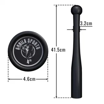 Bata cu greutate Indian Clubbells, Gorilla Sports, 4 KG