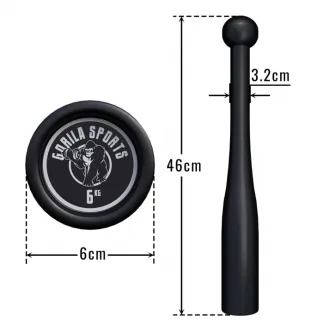 Bata cu greutate Indian Clubbells, Gorilla Sports, 6KG