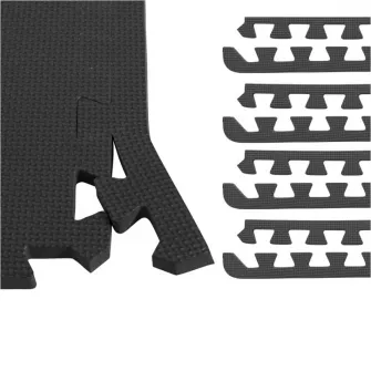 Capete pentru covorase de protectie, negru, Gorilla Sports