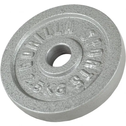 Disc din fonta, Gorilla Sports, 30/31 mm, 2,5 KG, Argintiu