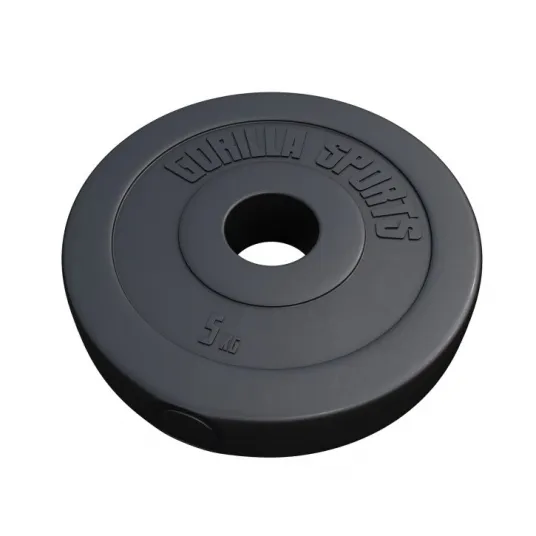 Disc olimpic umplut cu ciment, Gorilla Sports, 5 Kg, 50/51mm