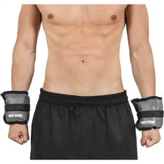 Greutati incheietura mana/glezna, Gorilla Sports, Gri, 2X1Kg