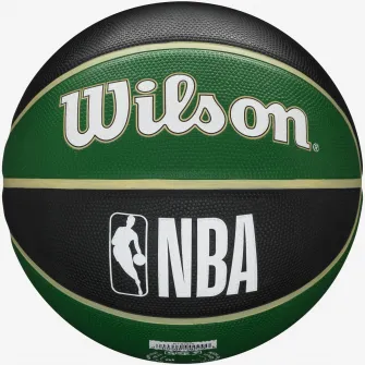 Minge baschet Wilson NBA Milwaukee Bucks, marime 7, negru/verde