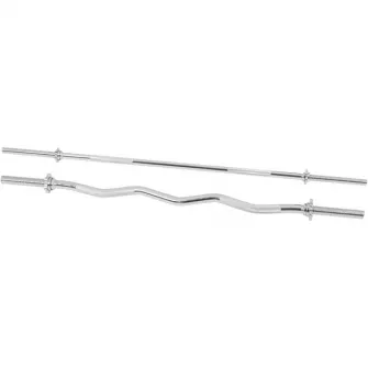 Set 2 bare, Gorilla Sports, din crom, 170 cm, 120 cm