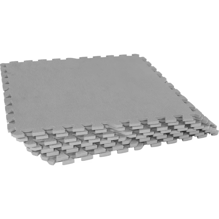 Set covoras de protectie, Tatami Gri, Gorilla Sports, 8 bucati