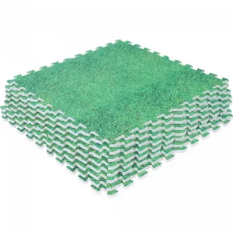 Set covoras de protectie, Tatami Iarba Verde, Gorilla Sports, 8 bucati