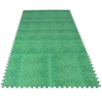 Set covoras de protectie, Tatami Iarba Verde, Gorilla Sports, 8 bucati