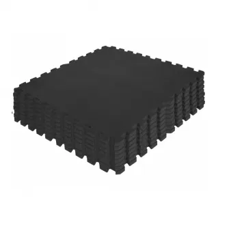 Set covoras de protectie, Tatami Negru, Gorilla Sports, 8 bucati