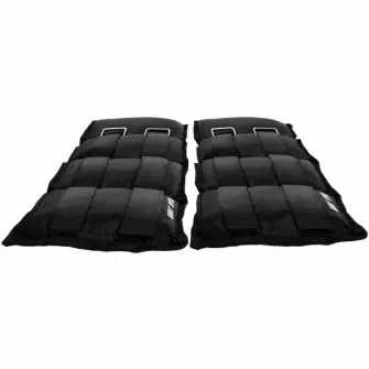 Set cu 2 greutati incheietura mana/glezna, Gorilla Sports, Negru, 2X2Kg