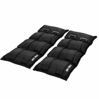 Set cu 2 greutati incheietura mana/glezna, Gorilla Sports, Negru, 2X3 Kg
