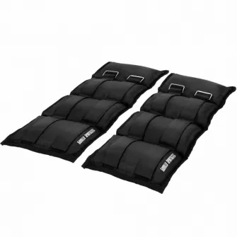 Set cu 2 greutati incheietura mana/glezna, Gorilla Sports, Negru, 2X3,5 Kg