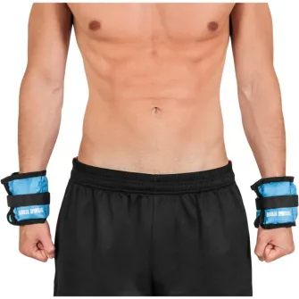 Set de 2 Greutati pentru incheietura mana/glezna, Gorilla Sports, 1 kg - 2 x 0,5 kg