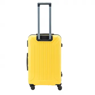 Troler Lamonza Capri, 4 roti, cifru, 3.7 kg, 68x43x25 CM, galben