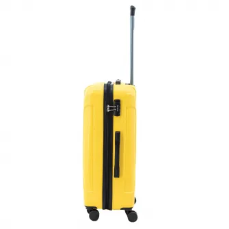 Troler Lamonza Capri, 4 roti, cifru, 3.7 kg, 68x43x25 CM, galben