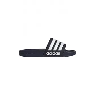 adidas Sportswear, Papuci Adilette, Alb, Bleumarin, 6