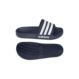 adidas Sportswear, Papuci Adilette, Alb, Bleumarin, 6