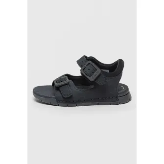 Clarks, Sandale de piele cu catarama Baha, Albastru ultramarin, 33 EU