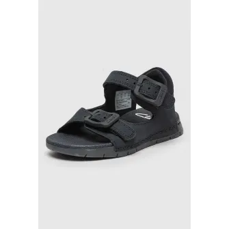 Clarks, Sandale de piele cu catarama Baha, Albastru ultramarin, 33 EU