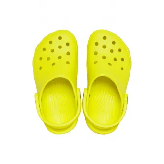 Crocs, Saboti slingback de cauciuc Classic, Galben neon, 19-20 EU