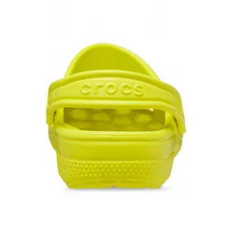 Crocs, Saboti slingback de cauciuc Classic, Galben neon, 19-20 EU