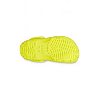 Crocs, Saboti slingback de cauciuc Classic, Galben neon, 19-20 EU