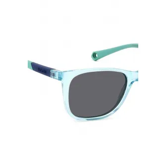 Polaroid, Ochelari de soare patrati, cu lentile uni, Albastru glaciar, Gri antracit, Verde persan, 46-13-125